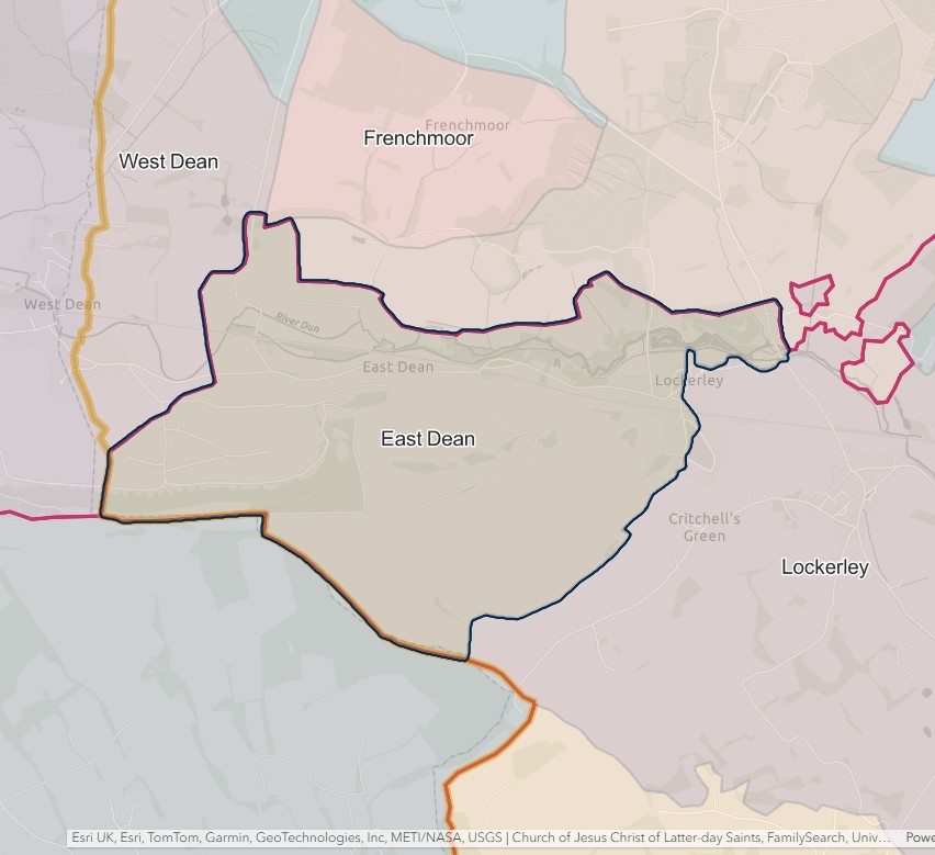 England Jurisdictions 1851 East Dean 2