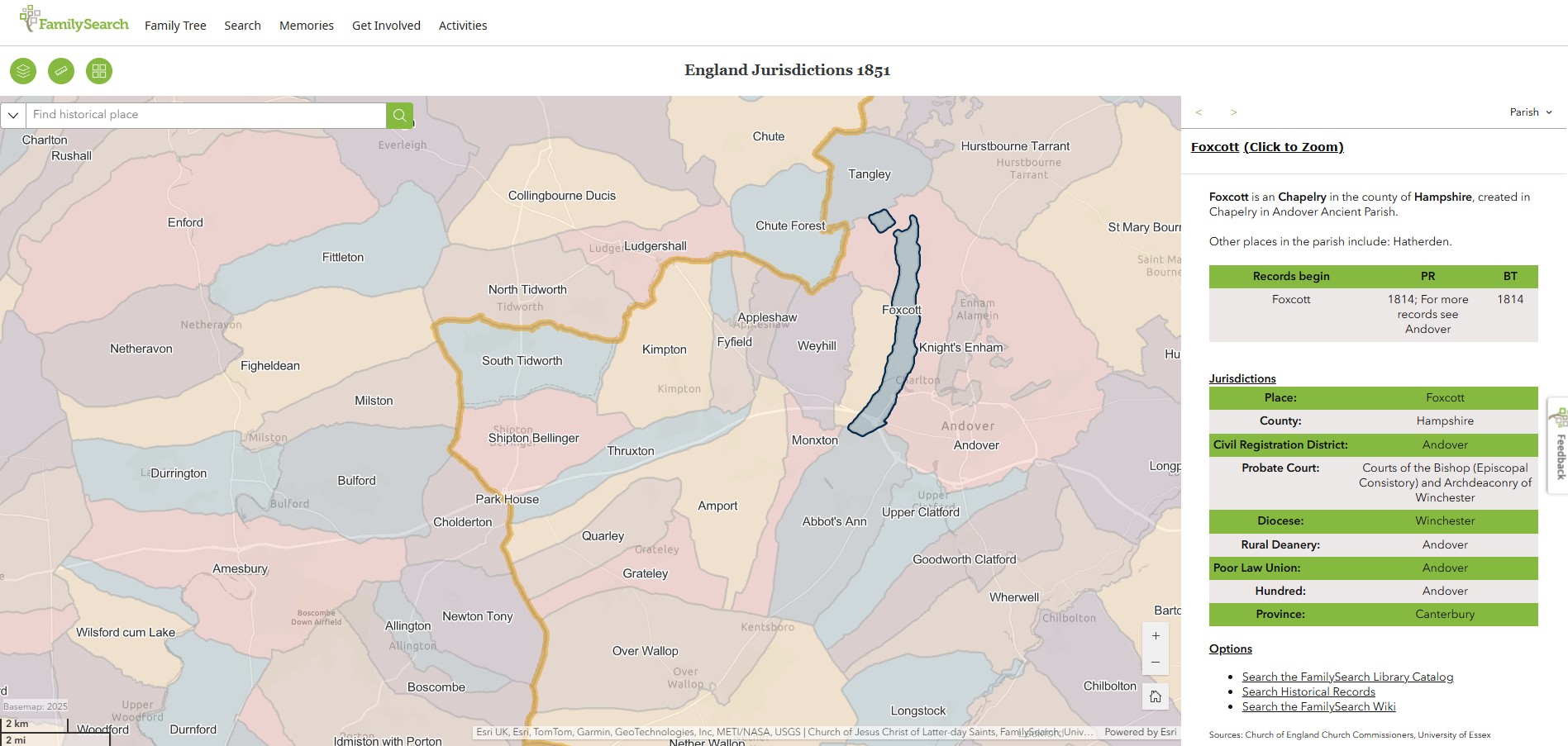 England Jurisdictions 1851 Foxcott 1