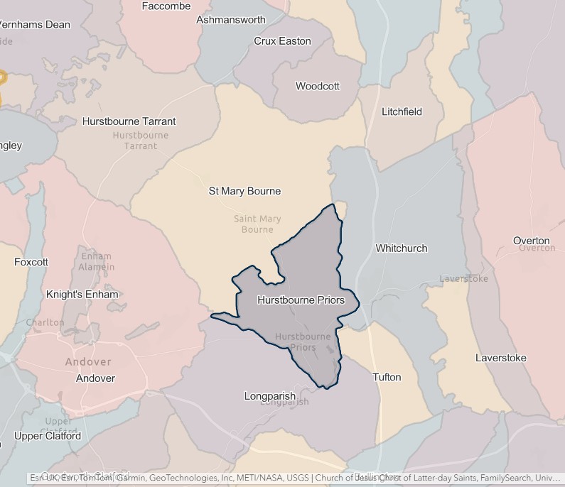 England Jurisdictions 1851 Hurstbourne Priors 2