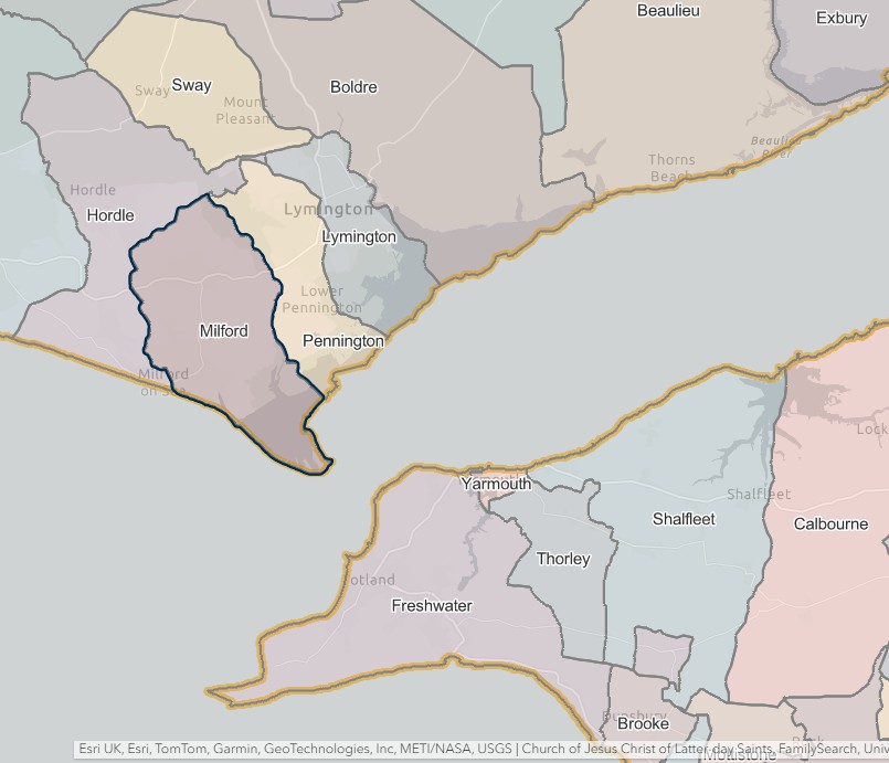 England Jurisdictions 1851 Milford 2
