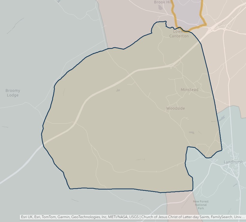 England Jurisdictions 1851 Minstead 2