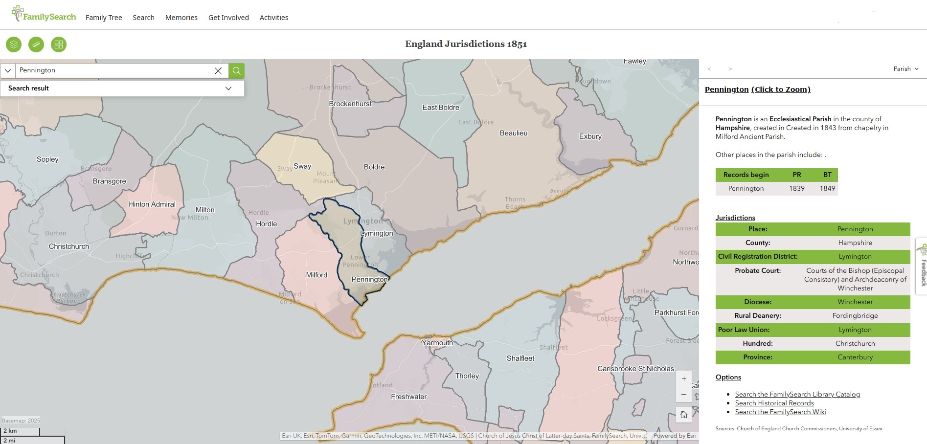 England Jurisdictions 1851 Pennington 1