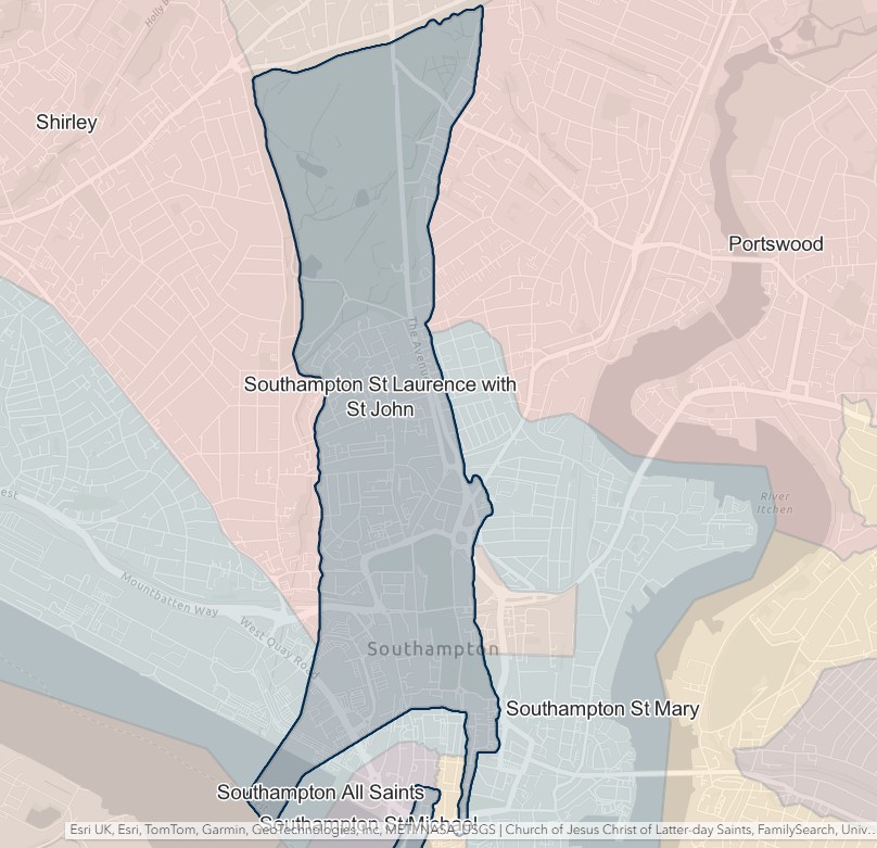 England Jurisdictions 1851 Southampton St Lawrence 3