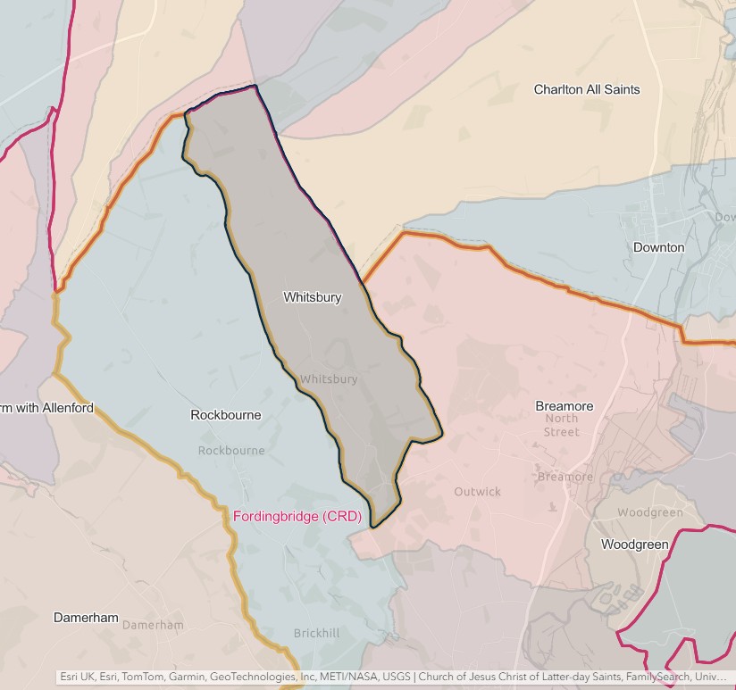 England Jurisdictions 1851 Whitsbury 2