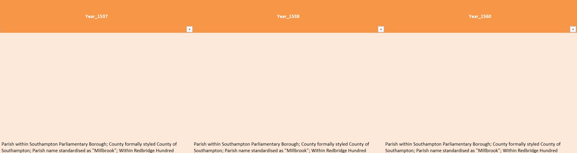 Excel Millbrook Timeline E