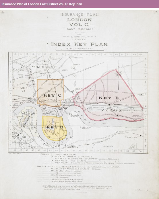 Fire Insurance Maps London East District Key Plan Vol C