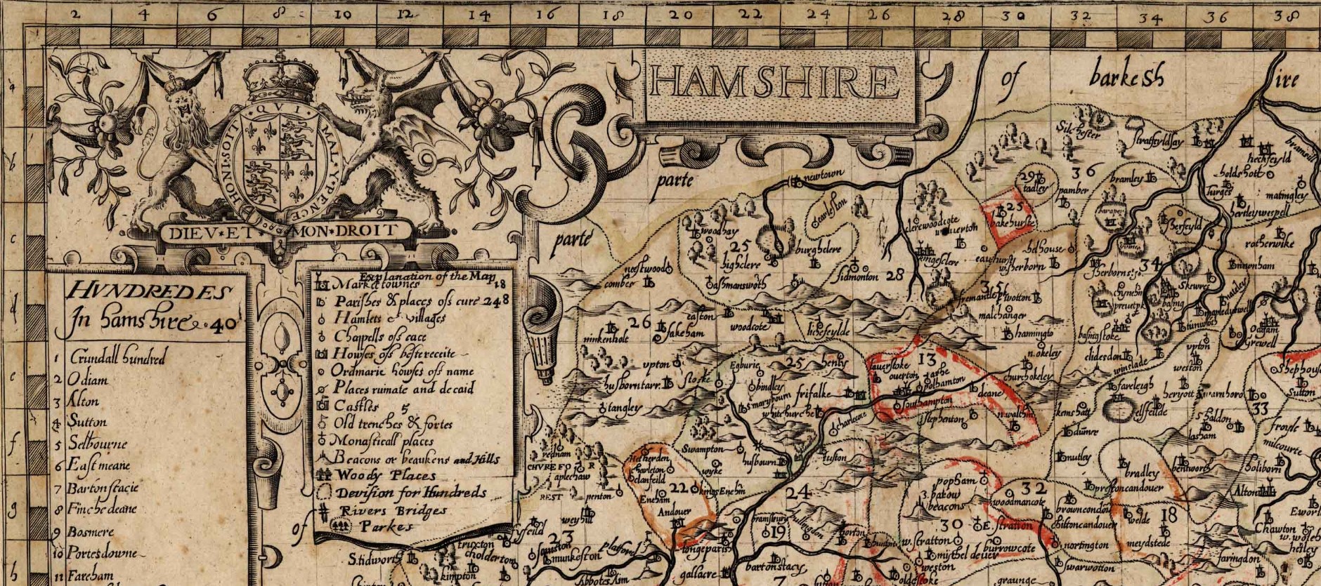 Norden s Hampshire 1595 Title