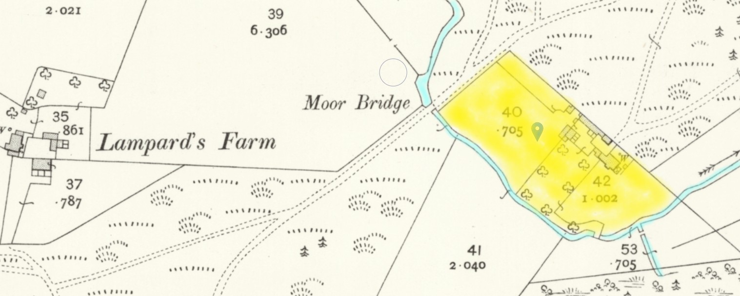 OS 25 Map Bramshaw Moor Bridge