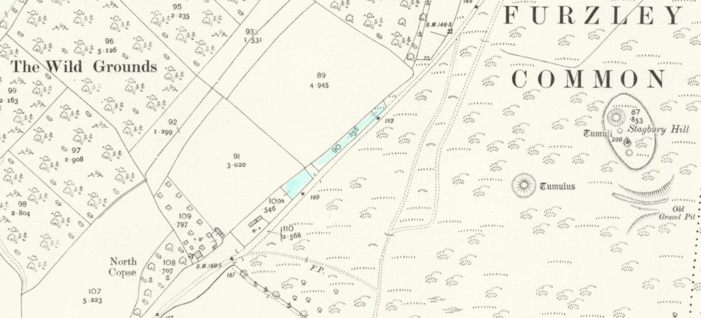 OS 25 Map Bramshaw Stagbury Hill