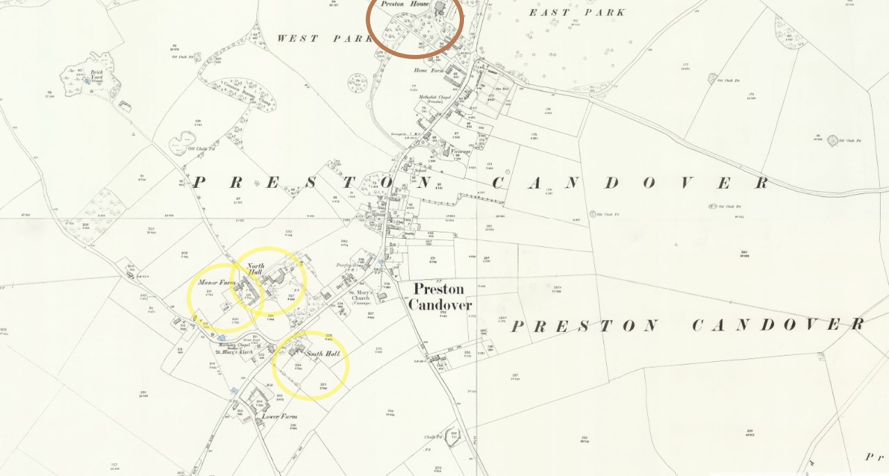 OS 25 Old Map Preston Candover
