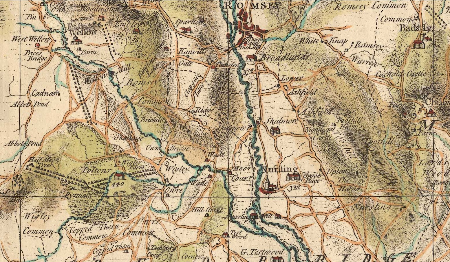 Taylor s Hampshire 1759 Nursling