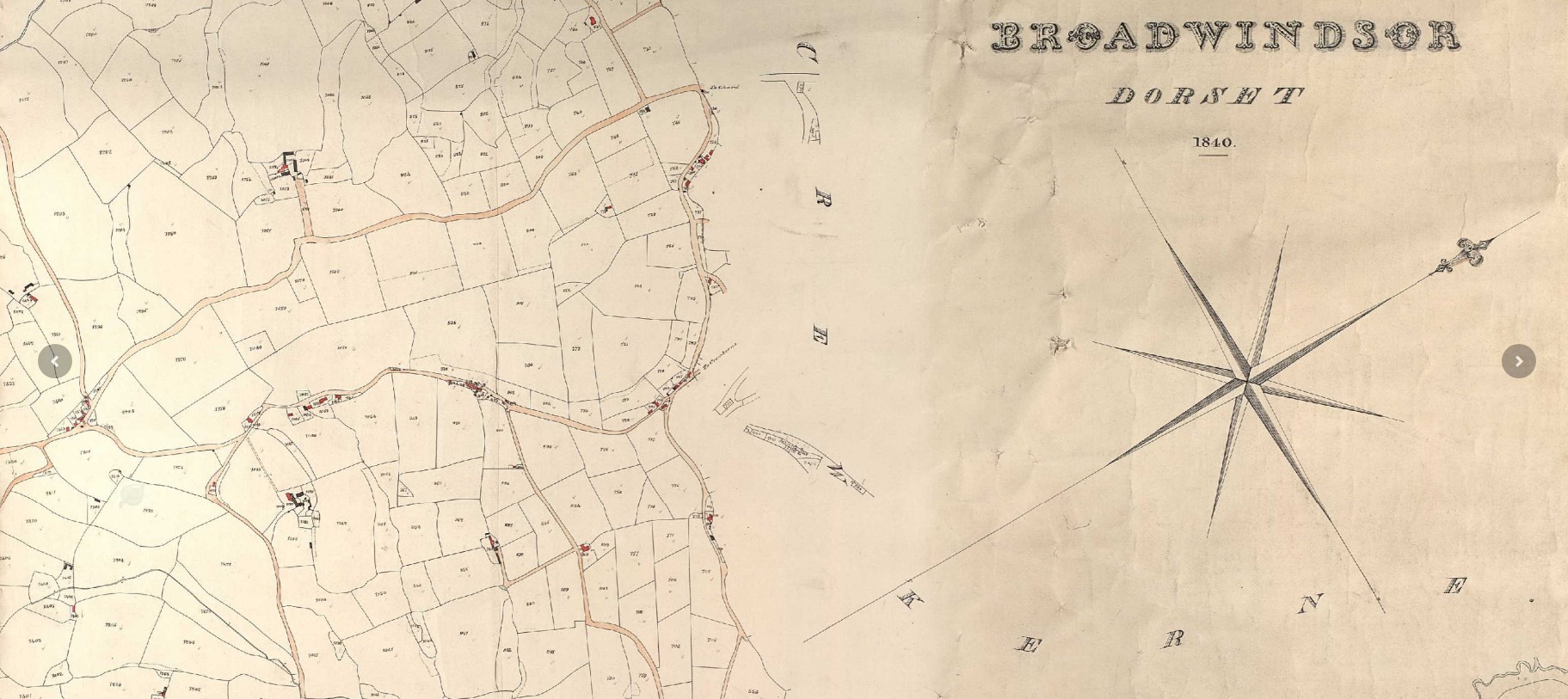 Tithe Map Broadwindsor Compass Map 2